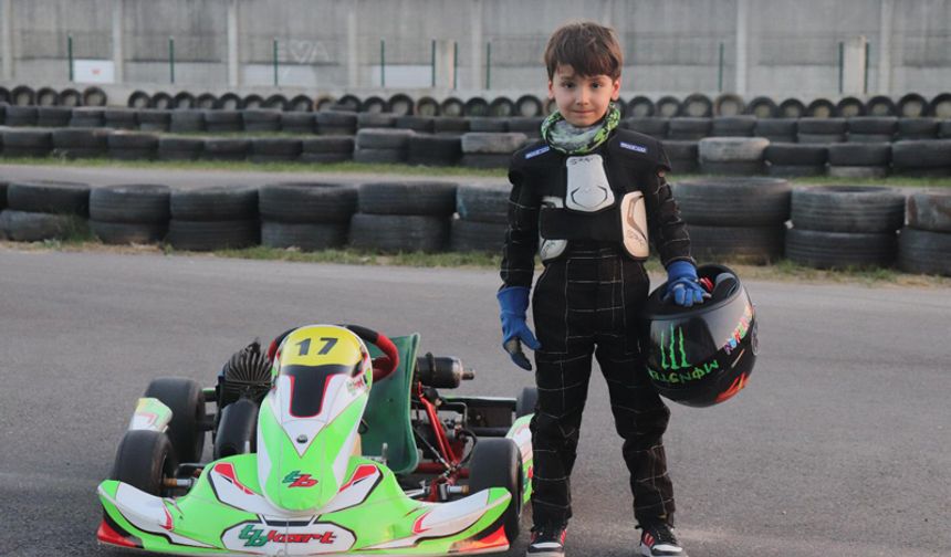 Aydınlı 7 Yaşındaki Karting Sporcusu Demirhan Şampiyonaya hazırlanıyor