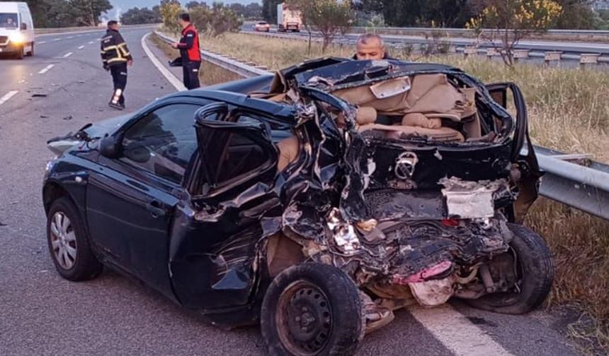 Aydın’daki feci kazada 2 kişi yaralandı