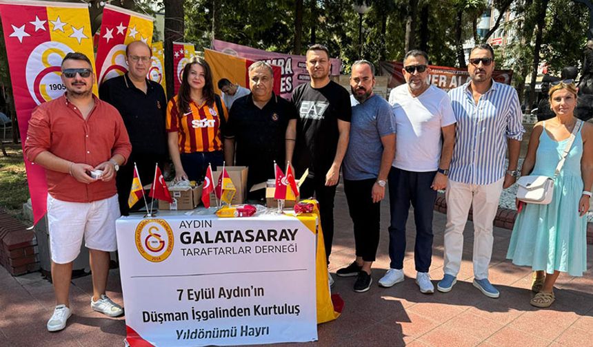 Aydın’daki Galatasaraylılar 2 bin kişiye dondurma dağıttı