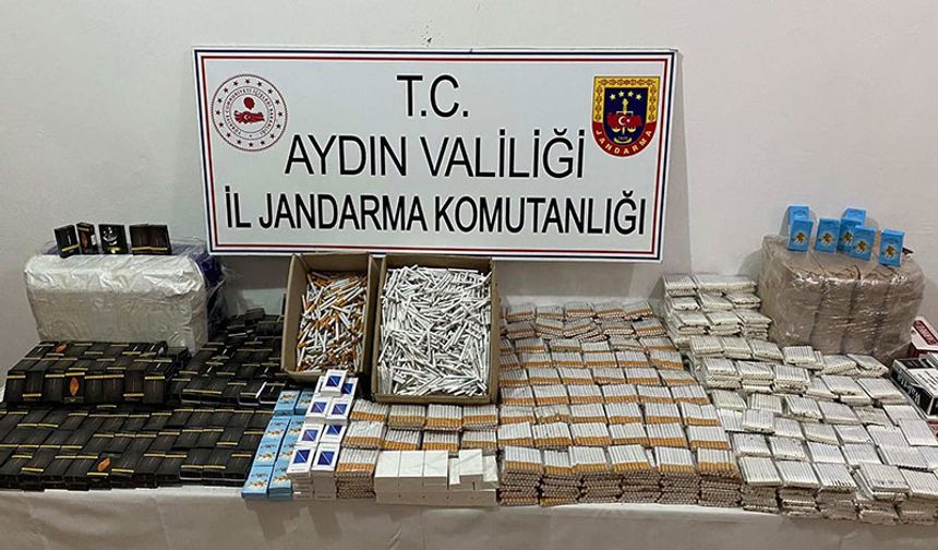 Aydın’da kaçak sigara operasyonu