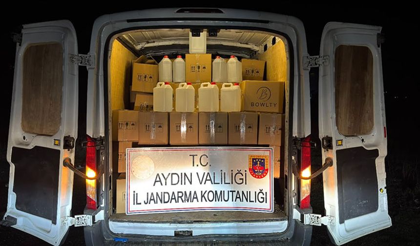 Aydın’da 1 ton etil alkol ele geçirildi