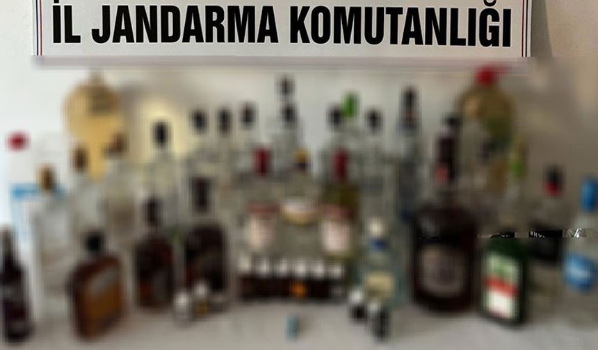 Aydın'da jandarmadan sahte alkol baskını