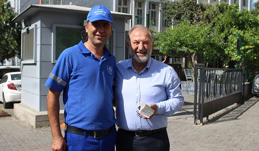 Aydın’da belediye personelinden örnek davranış
