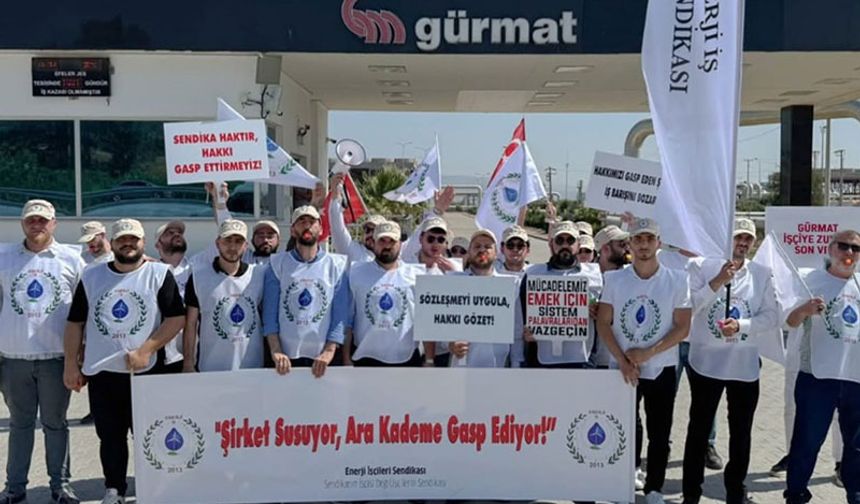 Enerji İşçileri Sendikası’ndan GÜRMAT önünde basın açıklaması