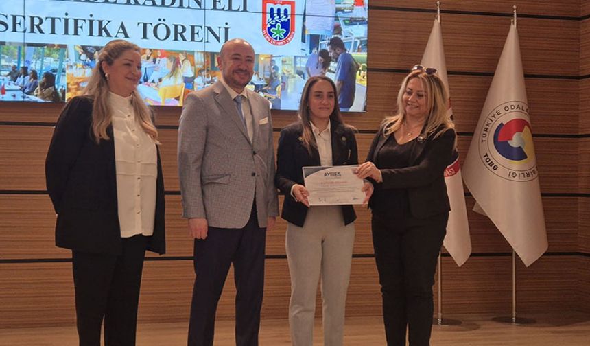 AYTO’da  girişimci kadınlara sertifikaları takdim edildi