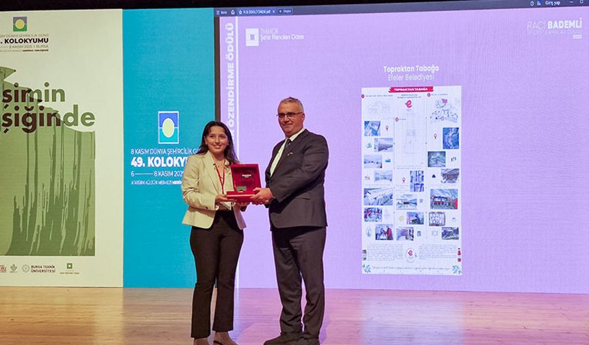 Başkan Yetişkin’in örnek projesinin ödülü teslim edildi