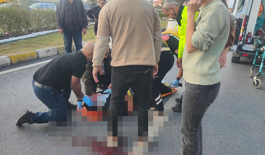 Kuşadası'nda  motosiklet refüje çarptı: 1 ölü, 1 yaralı