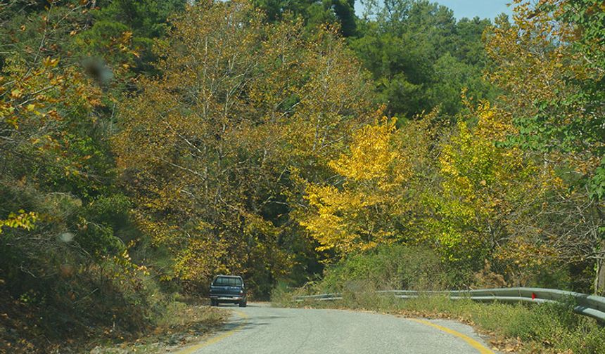 Aydın dağları sonbahara kucak açtı
