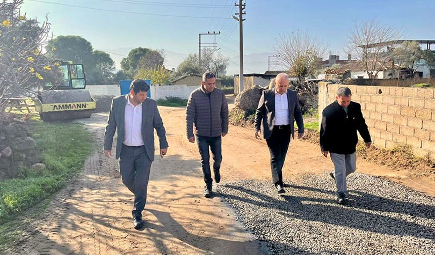 Çine’de ilk asfalt çalışması başladı