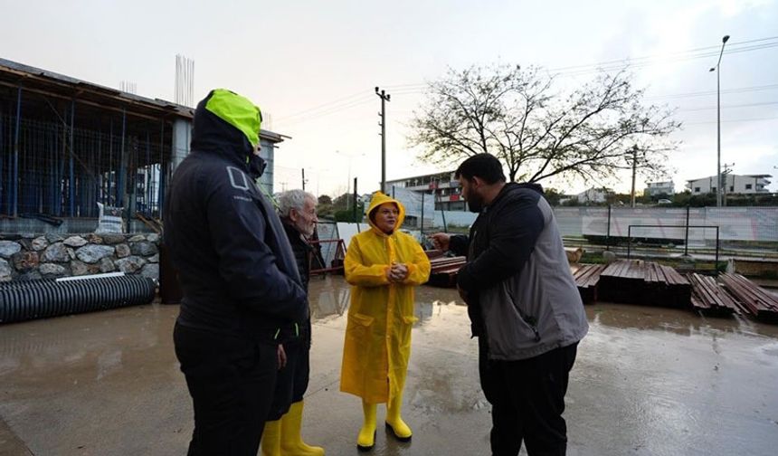 Didim Belediyesi aşırı yağış sonrası teyakkuz halinde