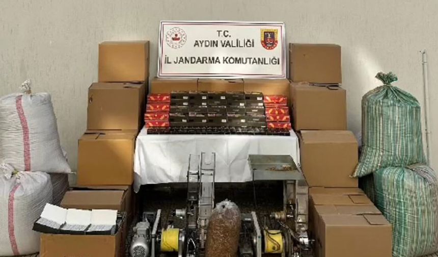 Aydın’da kaçak sigara operasyonu