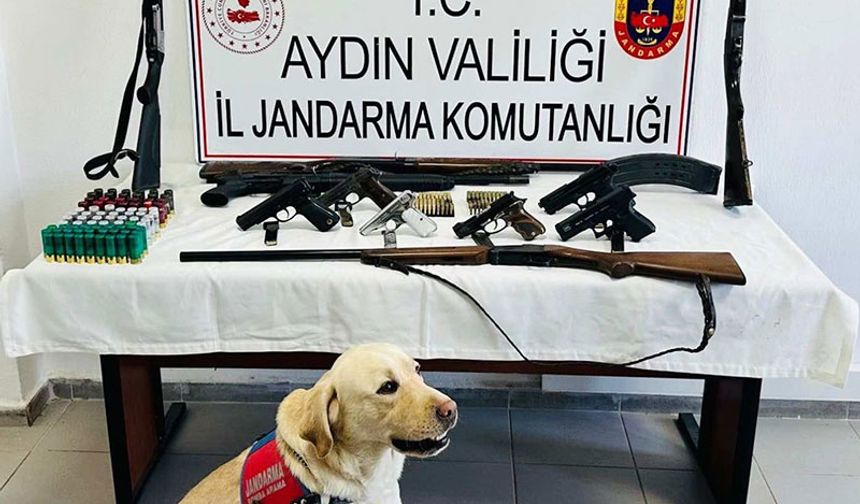 Aydın’da silah deposu operasyonu
