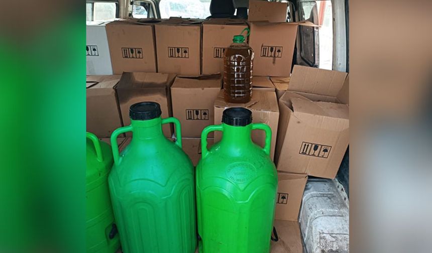 Aydın'da bin 300 litre tağşiş yağ ele geçirildi