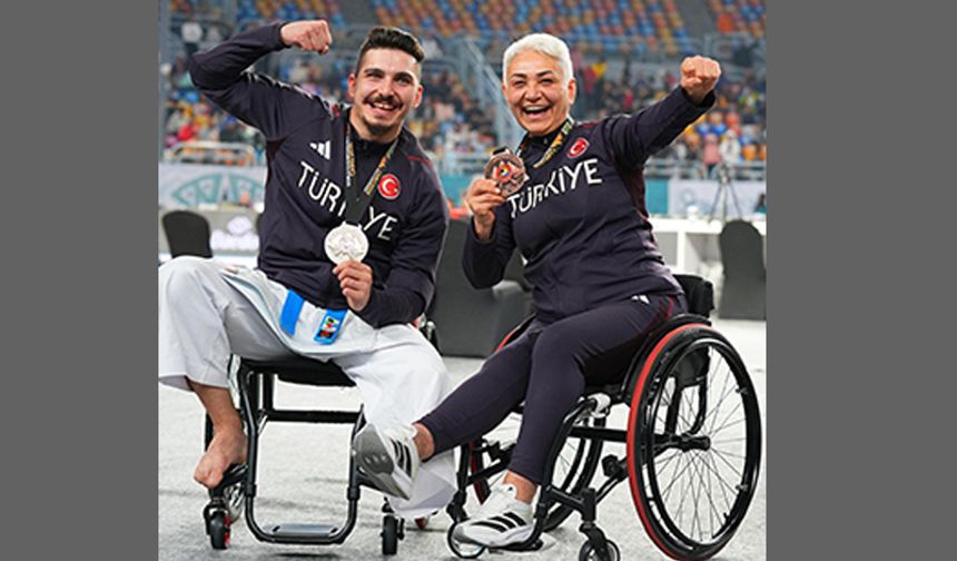 Aydınlı milli sporcu gümüş madalyanın sahibi oldu