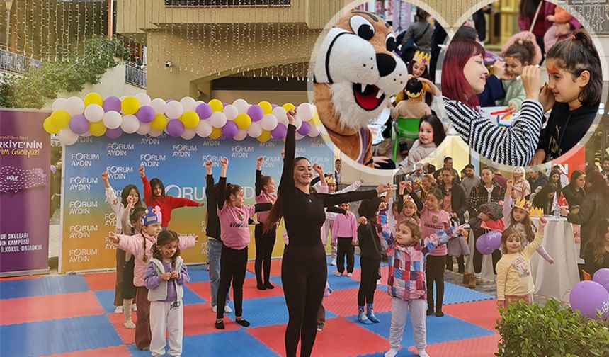 Uğur Anaokulu’na büyük ilgi: Minikler doyasıya eğlendi