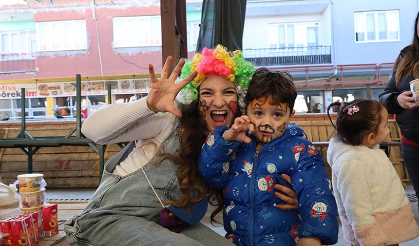 Çine’de çocuklar doyasıya eğlendi