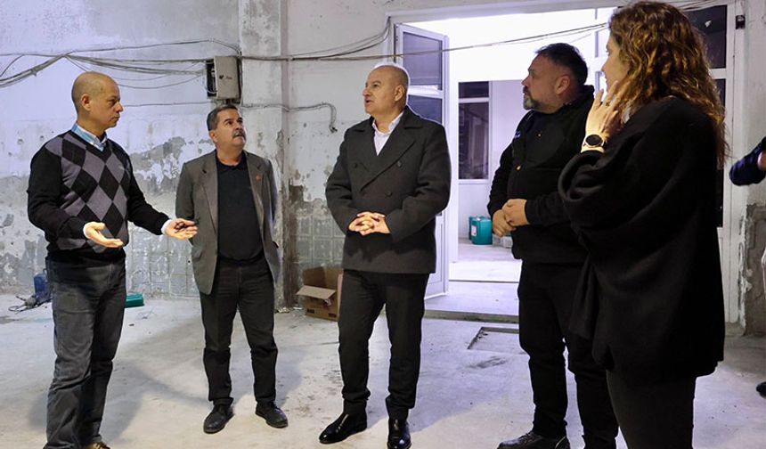 Başkan Kıvrak  Topçam Madran Su Tesisi’nde  çalışmaları yerinde inceledi