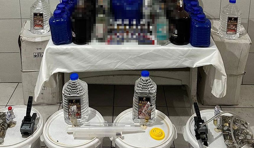 Aydın’da kaçak alkol operasyonu