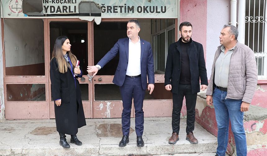 Başkan Arıcı, 'Haydarlı İlkokulu' için düğmeye bastı