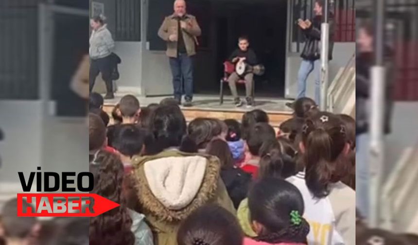 Aydın’daki okulda önce moral, sonra ders