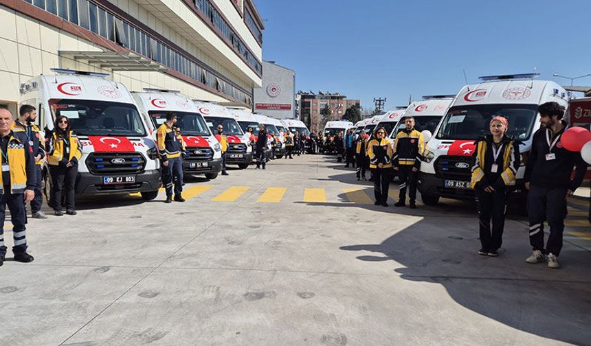 Aydın'a 16 yeni ambulans