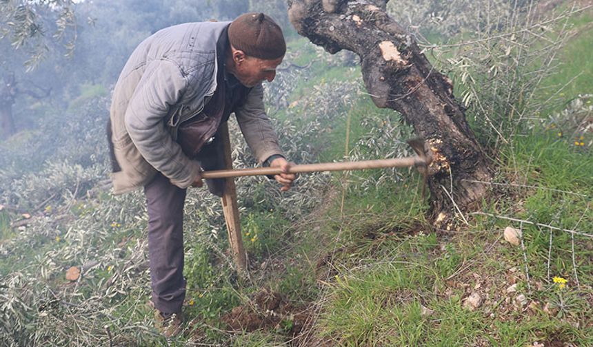 Tek ayağıyla 78 yıldır dağ bayır çalışıyor
