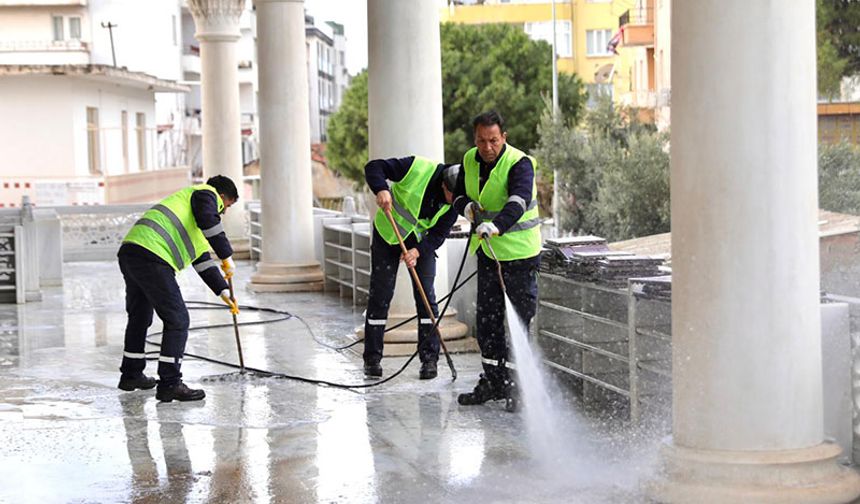 Didim’deki camilerde temizlik çalışmaları yoğunlaştırıldı