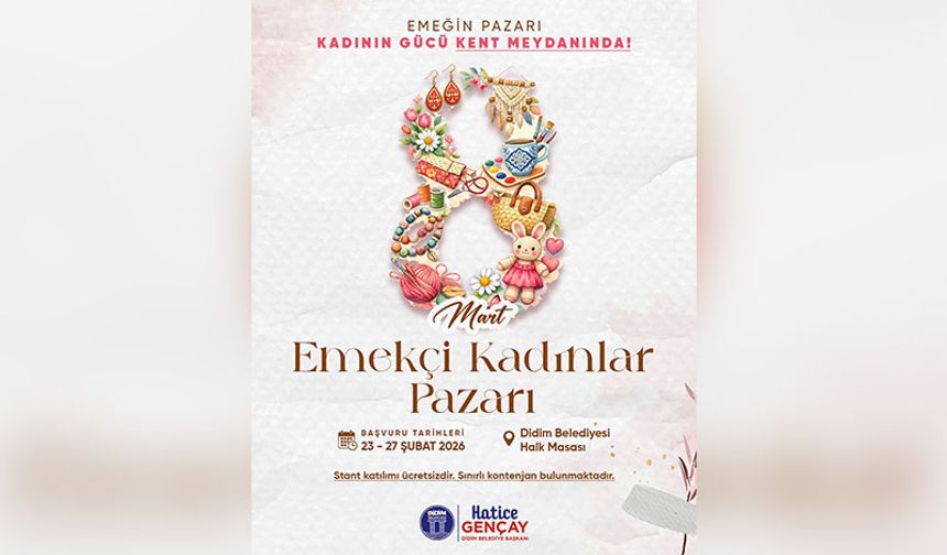 Didimli kadınlar ürünlerini halkla buluşturacak