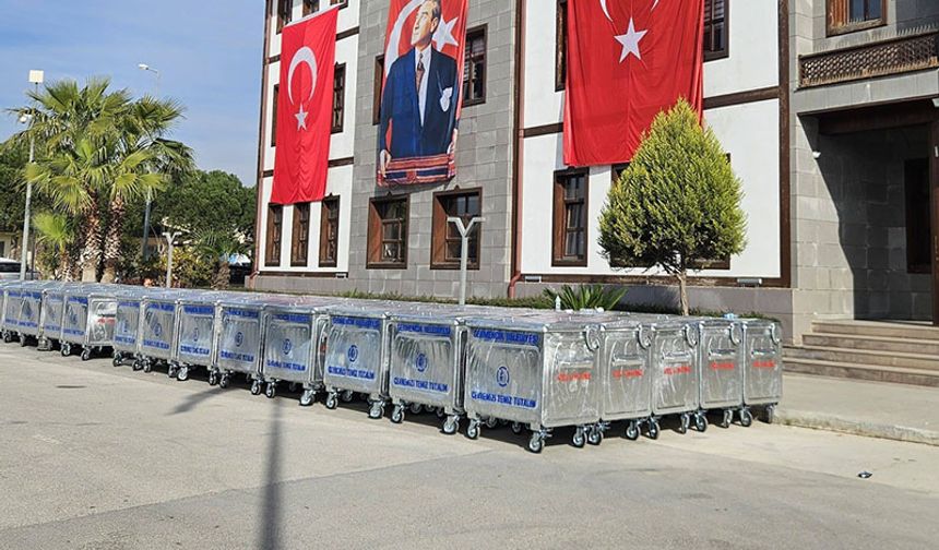Germencik Belediyesi’nden 100 yeni çöp konteyneri