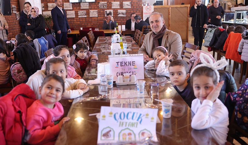 İncirliova'da çocuklara özel tekne orucu iftarı