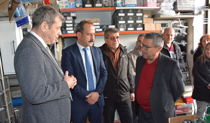 Başkanı Künkcü, Kuyucak’ta esnaflarla buluştu