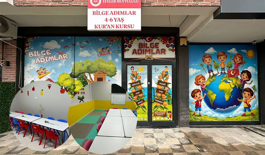 Aydın’da minikler için Bilge Adımlar Kuran Kursu açıldı