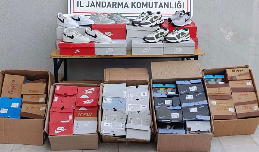 Aydın’da operasyon: Sahte ayakkabılar ele geçirildi