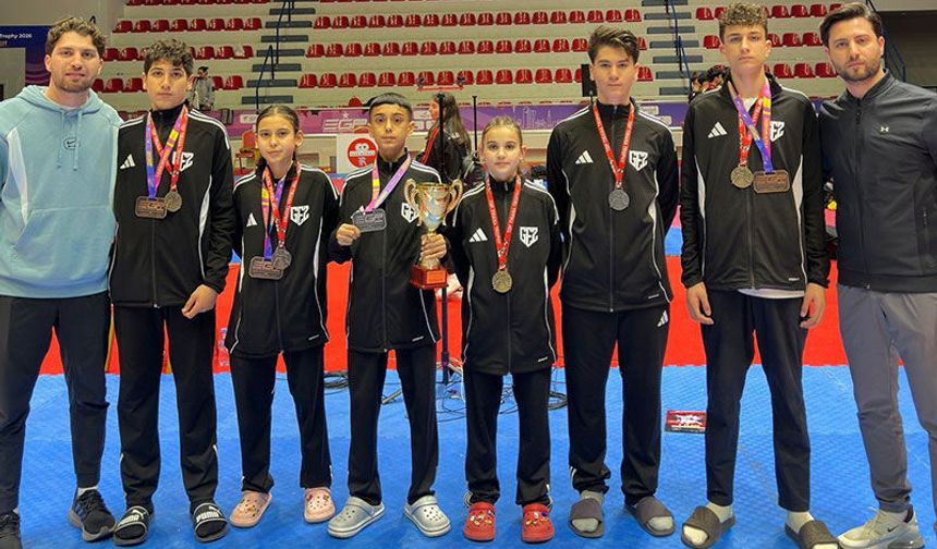 Aydınlı sporcular Arnavutluk'tan beş madalya ile döndü