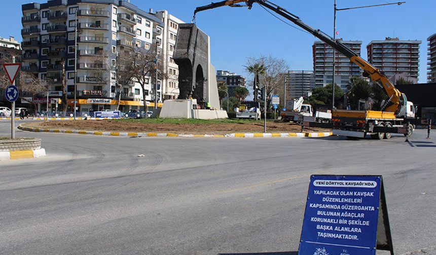 Yeni Dörtyol Köprülü Kavşağı Projesi’nde çalışmalar başladı