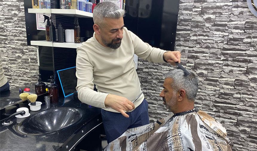 Aydın’da berberlerde yoğunluk başladı