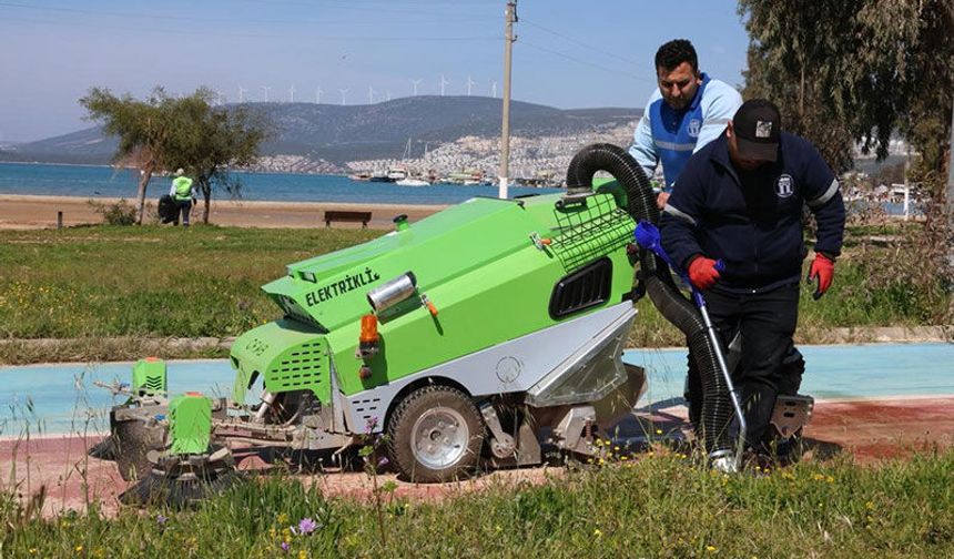 Didim Belediyesi ekiplerinden temizlik çalışması