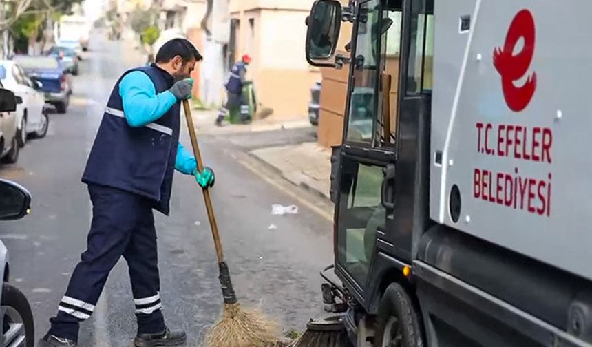 Efeler Belediyesi’nden kapsamlı bayram temizliği