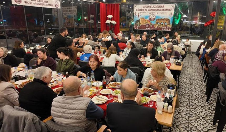 Aydın Elazığlılar Derneği geleneksel iftar programında buluştu