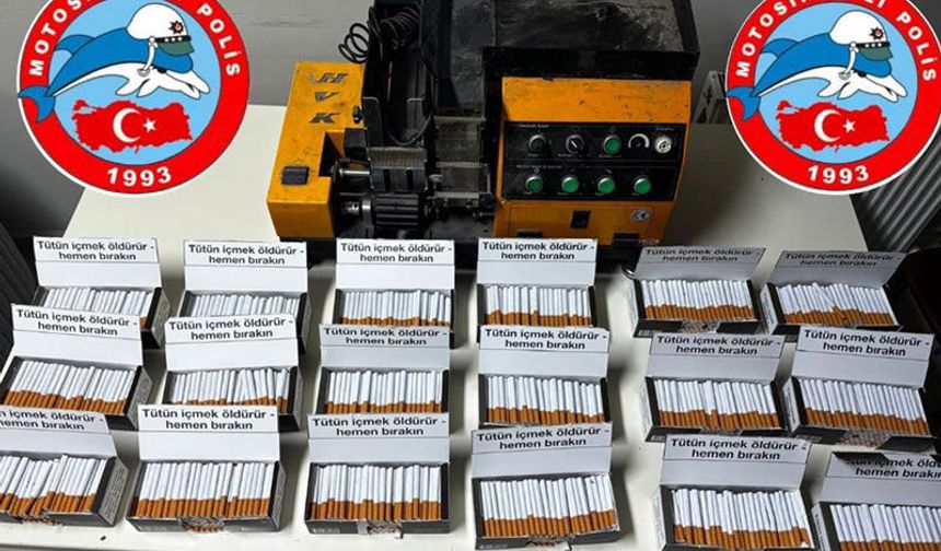 Durdurulan araçtan binlerce makaron çıktı