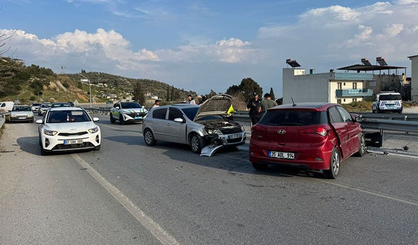 Aydın’da 2 otomobil çarpıştı: 1 yaralı