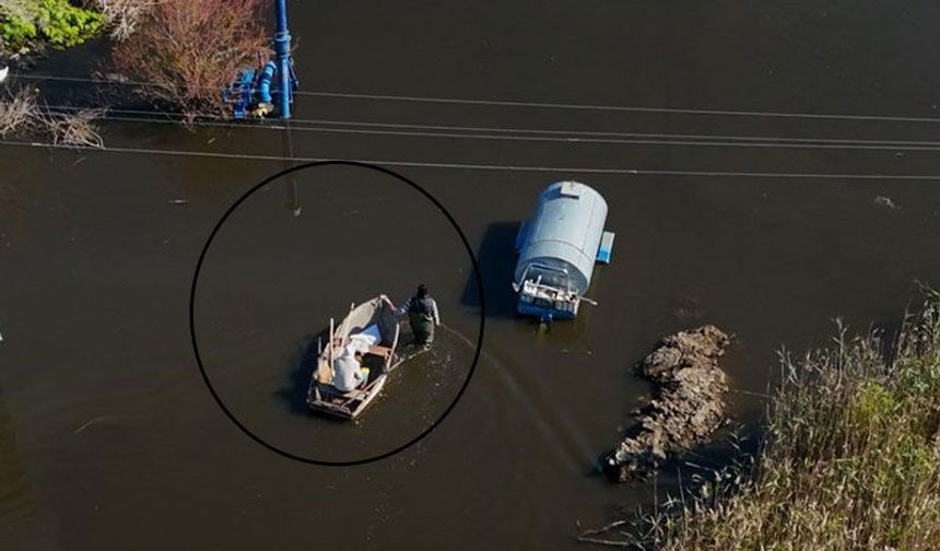 Aydın’daki bu köye kayıklarla ulaşılıyor