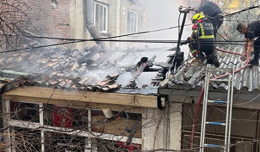 Aydın’da iş yeri yangını