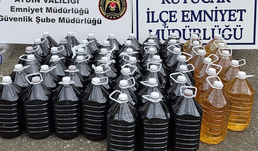 Aydın'da sahte alkol operasyonu