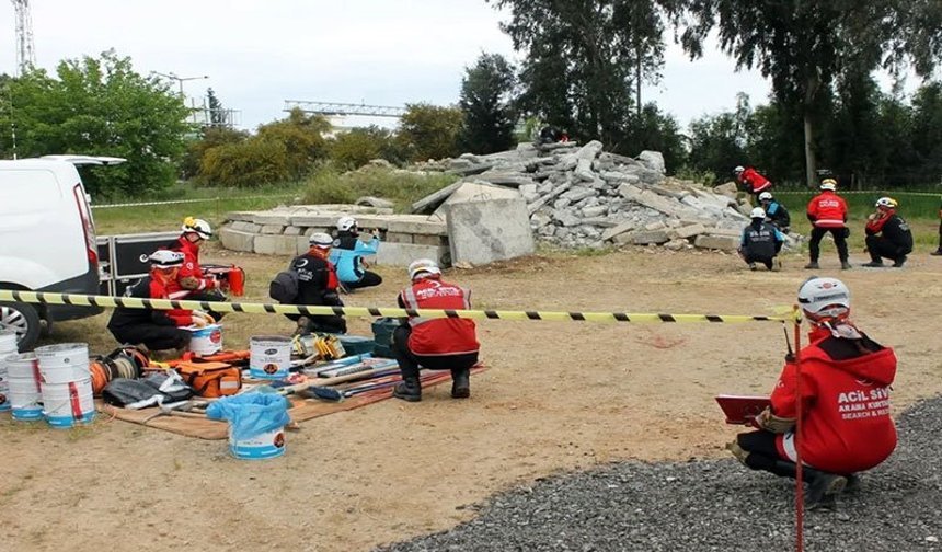 Aydın’da arama kurtarma tatbikatı yapıldı