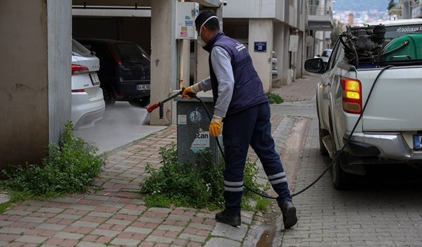Efeler Belediyesi’nden yabani ot temizliği