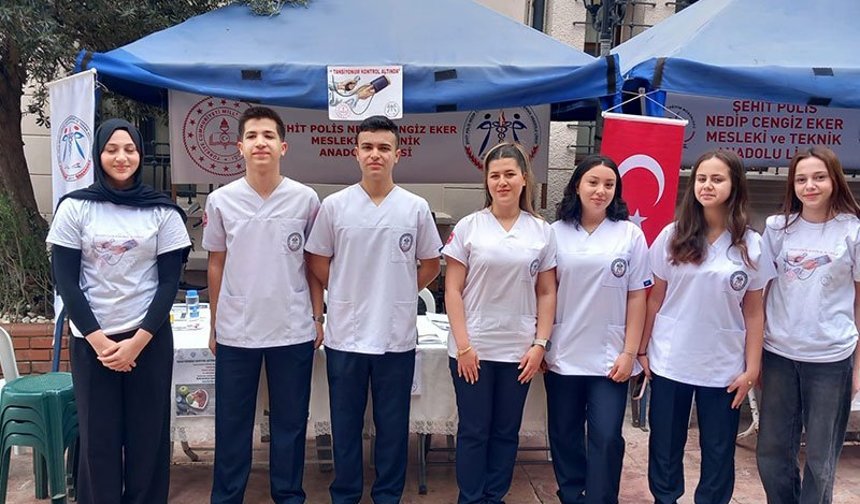 Aydın’da “Tansiyonum Kontrol Altında” projesine yoğun ilgi