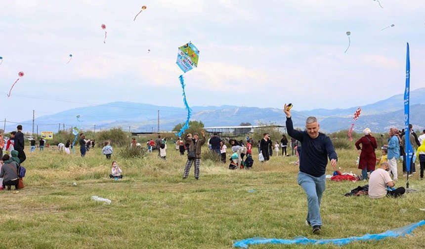 Aydın'da uçurtmalar gökyüzünü renklendirdi