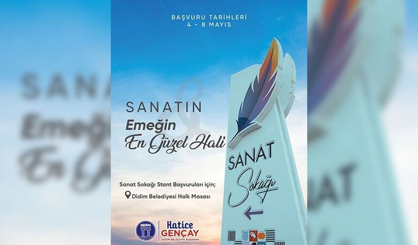 Didim Sanat Sokağı için başvurular başlıyor