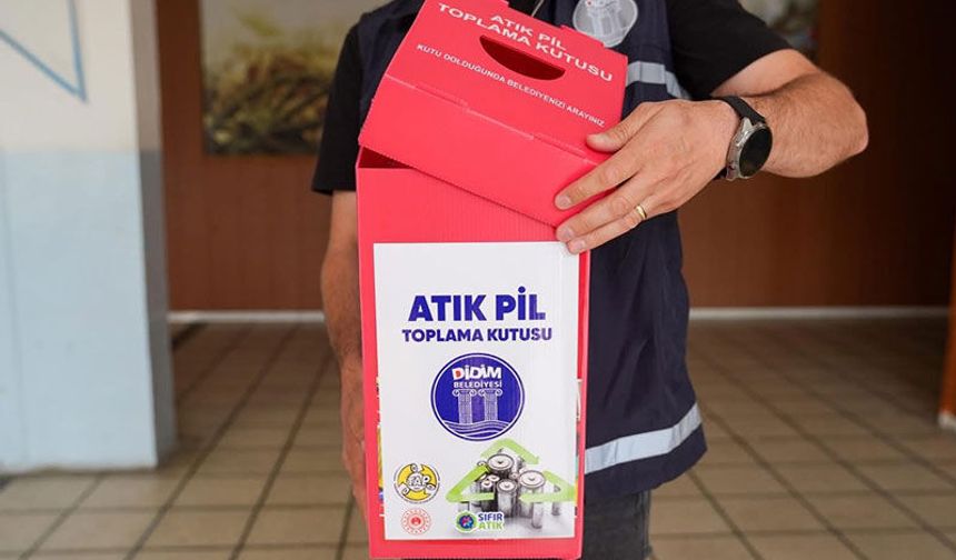 Didim’de atık piller geri dönüşüme kazandırılıyor